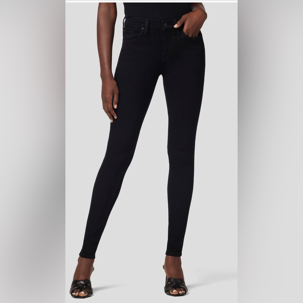 Hudson Nico Super Skinny Jeans Black Size 32 NWOT Chic Classic Minamalist